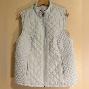 Croft & Barrow Sky Blue Quilted Vest